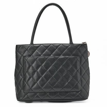 CHANEL Matlasse Reprint Tote Caviar Skin Black (Silver Fittings) Women's Bag Tote Bag High Brand [Used] [Free Shipping]
