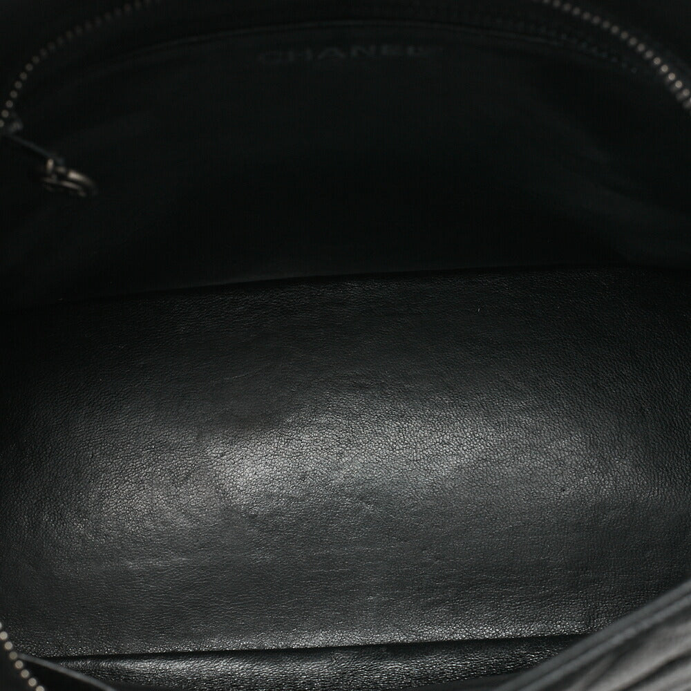CHANEL Matlasse Reprint Tote Caviar Skin Black (Silver Fittings) Women's Bag Tote Bag High Brand [Used] [Free Shipping]