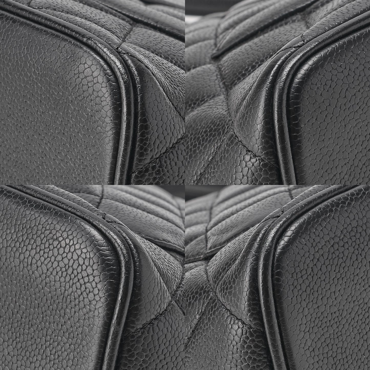 CHANEL Matlasse Reprint Tote Caviar Skin Black (Silver Fittings) Women's Bag Tote Bag High Brand [Used] [Free Shipping]