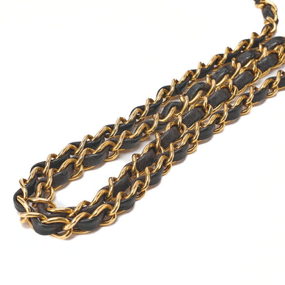 CHANEL Chain Shoulder Mattrasse Lambskin Diana Flap Black Gold Fittings Women's Bag Brand [Used] [Free Shipping]