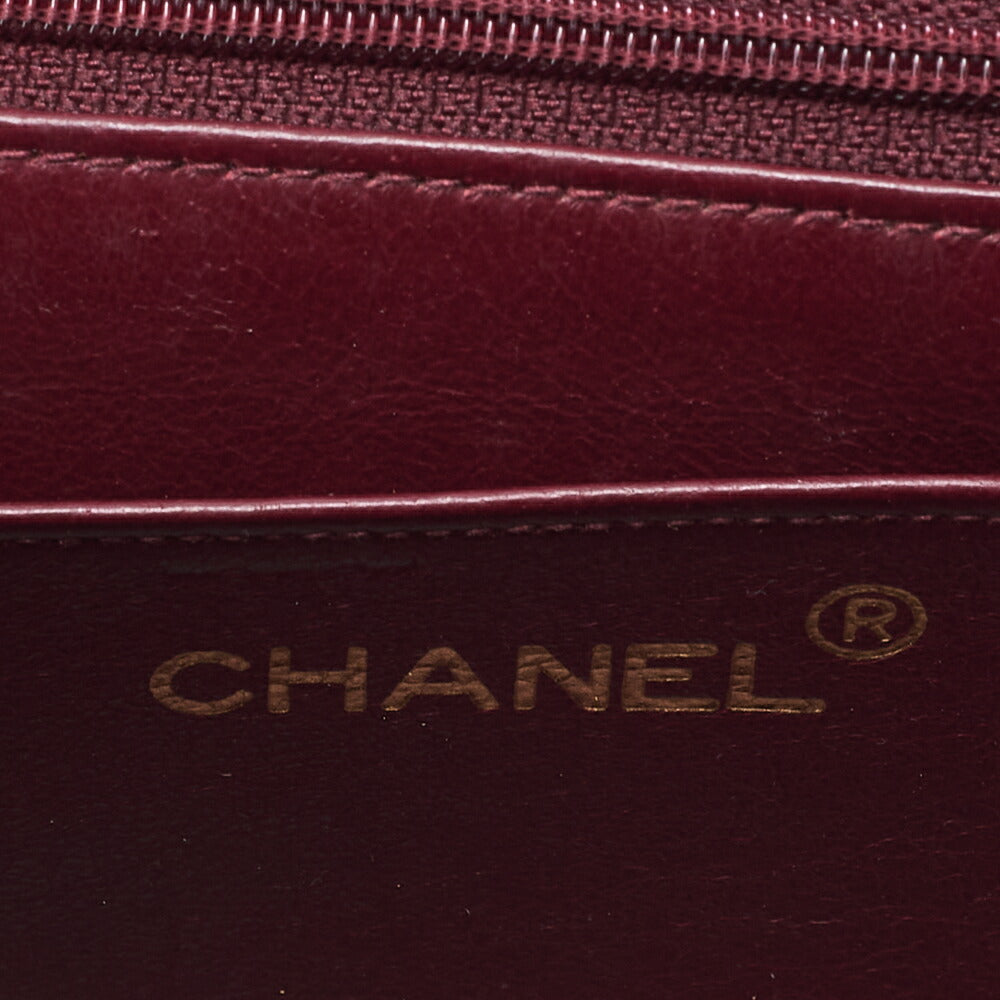 CHANEL Chain Shoulder Mattrasse Lambskin Diana Flap Black Gold Fittings Women's Bag Brand [Used] [Free Shipping]