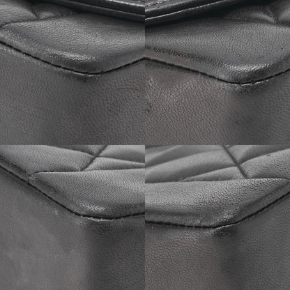 CHANEL Chain Shoulder Mattrasse Lambskin Diana Flap Black Gold Fittings Women's Bag Brand [Used] [Free Shipping]