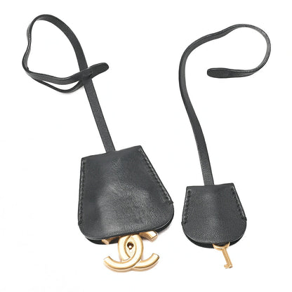 CHANEL Shoulder Bag Cocomark CC Filigree 2-Way Handbag Caviar Skin Black Gold Fittings Women's Bag Brand [Used] [Free Shipping]