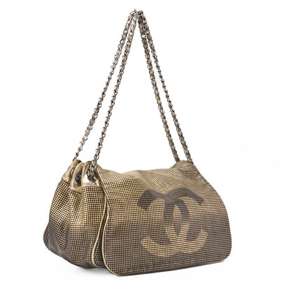 CHANEL Shoulder Bag Coco Mark Full Flap Leather Gold (Silver Fittings) Women's Bag [Used] [Free Shipping]