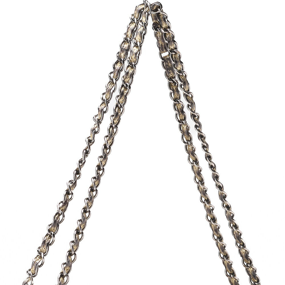 CHANEL Shoulder Bag Coco Mark Full Flap Leather Gold (Silver Fittings) Women's Bag [Used] [Free Shipping]