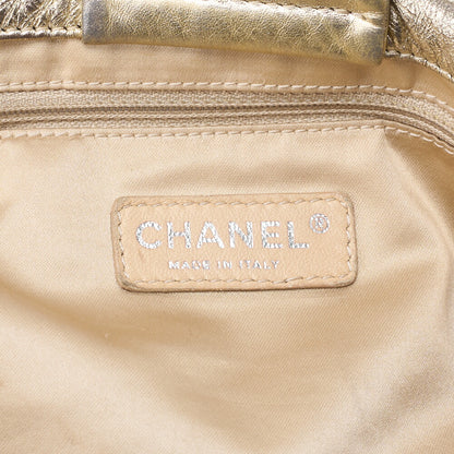 CHANEL Shoulder Bag Coco Mark Full Flap Leather Gold (Silver Fittings) Women's Bag [Used] [Free Shipping]
