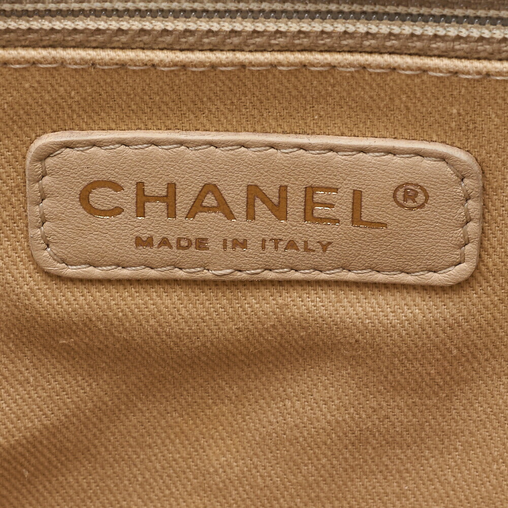 CHANEL Boy Chanel Matlasse Chain Shoulder Vintage Calf Large Size Gold Fittings Women's Bag High Brand [Used] [Free Shipping]
