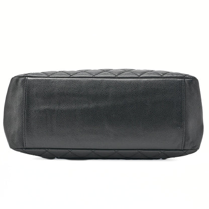 CHANEL Shoulder Bag Matlasse GST Chain Tote Caviskin Black Silver Fittings Women's Bag Brand [Used] [Free Shipping]