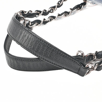 CHANEL Shoulder Bag Matlasse GST Chain Tote Caviskin Black Silver Fittings Women's Bag Brand [Used] [Free Shipping]