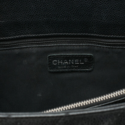 CHANEL Shoulder Bag Matlasse GST Chain Tote Caviskin Black Silver Fittings Women's Bag Brand [Used] [Free Shipping]