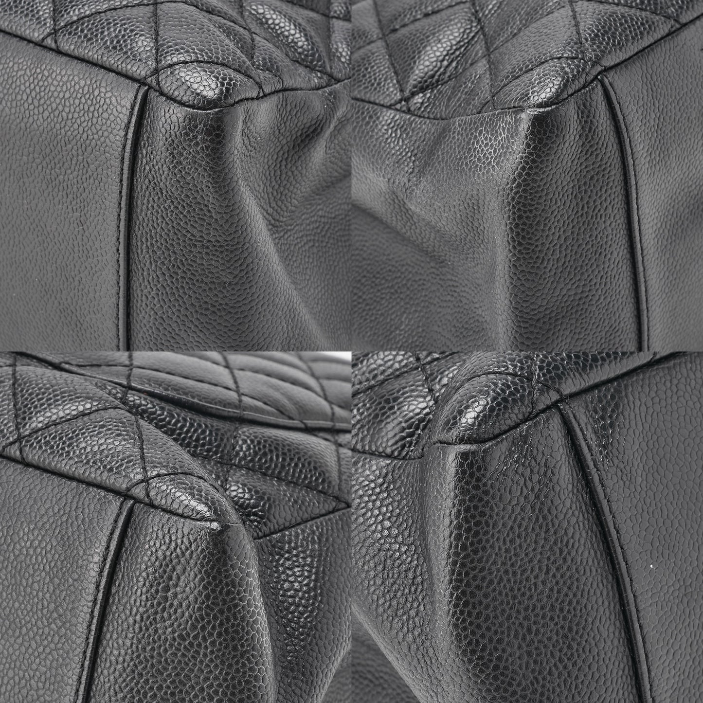 CHANEL Shoulder Bag Matlasse GST Chain Tote Caviskin Black Silver Fittings Women's Bag Brand [Used] [Free Shipping]