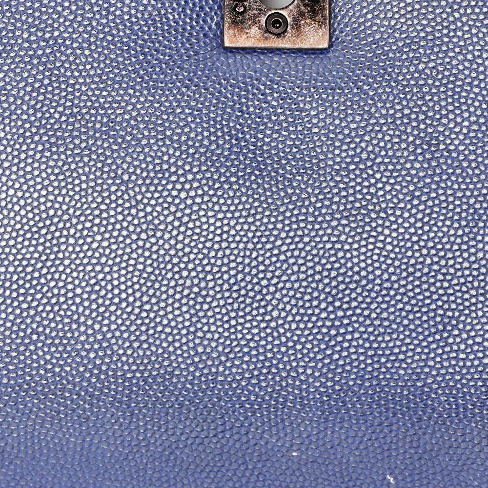 CHANEL Shoulder Bag Matlasse Coco Handle 2-Way Handbag Caviar Skin �~ Lizard Navy�~ Bordeaux Silver Fittings Women's Bag Brand [Used] [Free Shipping]