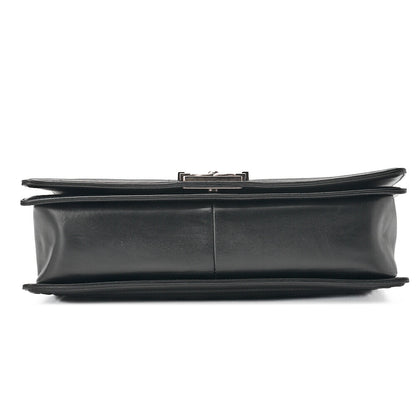CHANEL Boy Chanel Matlasse Chain Shoulder Lambskin Large Size Silver Fittings Women's Bag High Brand [Used] [Free Shipping]