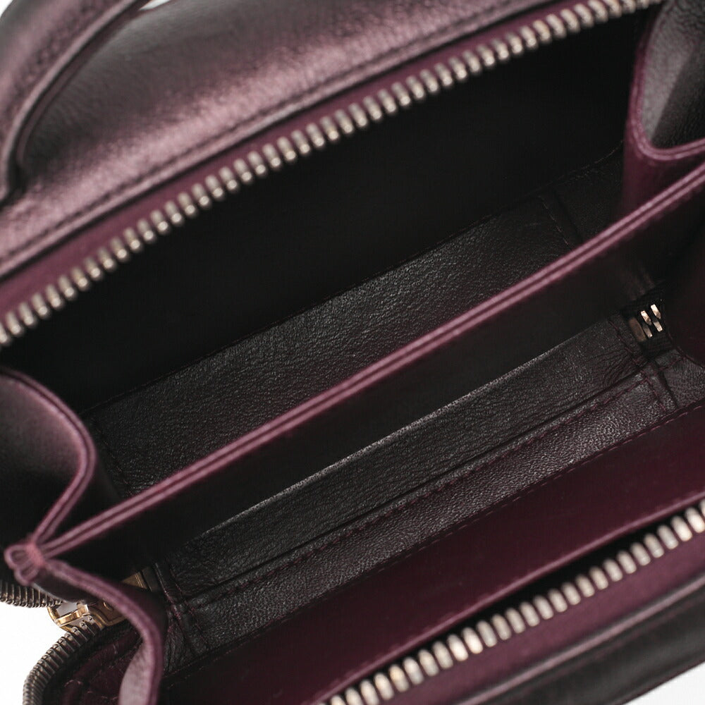 CHANEL Chain Shoulder Bag Cocomark CC Filigree Mini Caviar Skin Purple Gold Fittings Women's Bag Brand [Used] [Free Shipping]