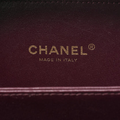CHANEL Chain Shoulder Bag Cocomark CC Filigree Mini Caviar Skin Purple Gold Fittings Women's Bag Brand [Used] [Free Shipping]