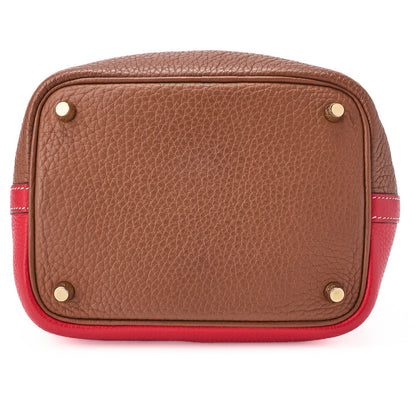 HERMES Picotan Lock PM Handbag Tryon Clemence Gold �~ Rose Jaipur Handbag Women's Bag [Used] [Free Shipping]