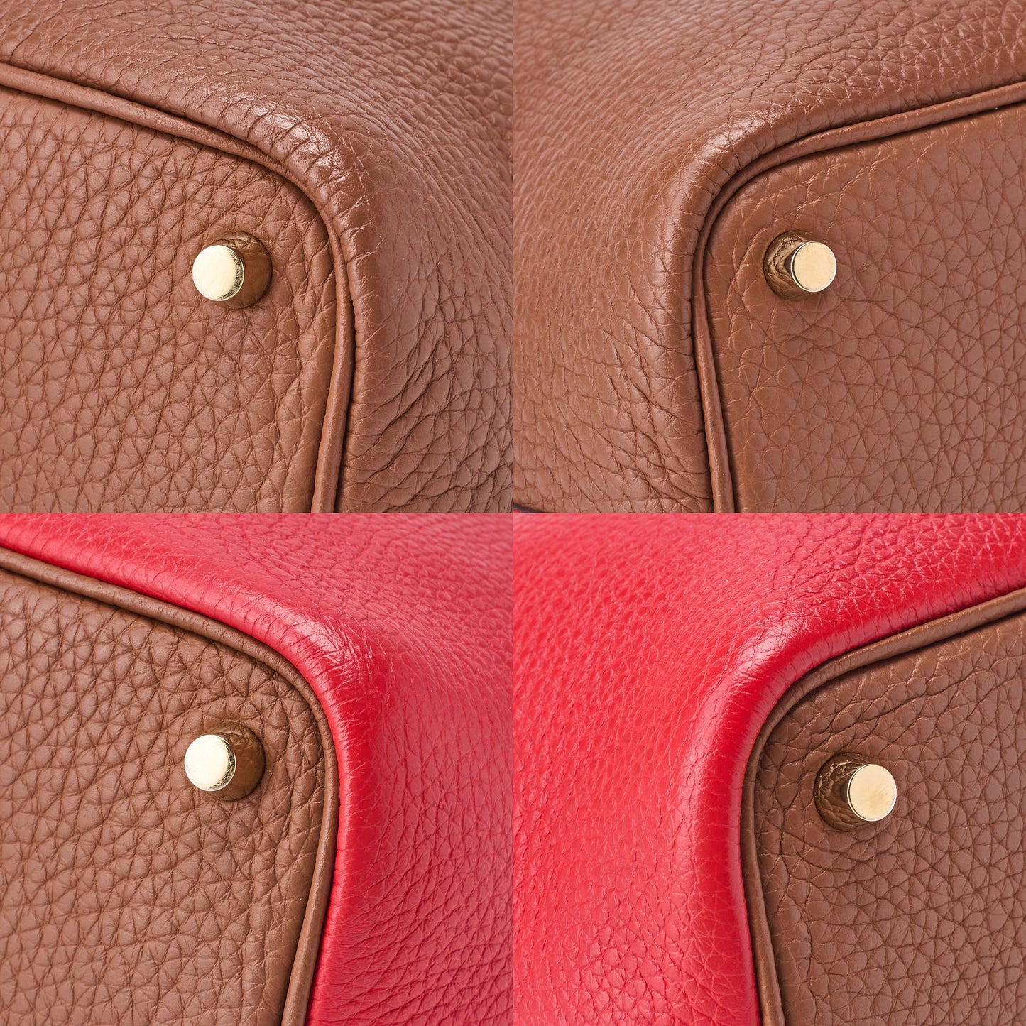 HERMES Picotan Lock PM Handbag Tryon Clemence Gold �~ Rose Jaipur Handbag Women's Bag [Used] [Free Shipping]