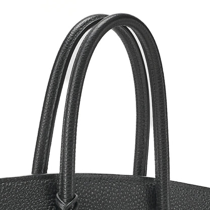 HERMES Birkin 30 Tote Bag Togo Black Silver-Tone Hardware, Pre-Owned