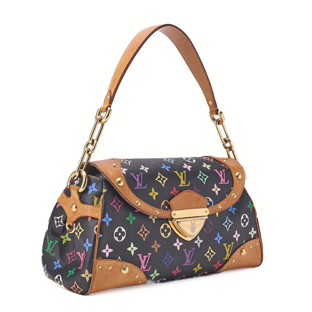 LOUIS VUITTON Louis Vuitton Monogram Multicolor Beverly MM Handbag M40204 Gold-Tone Hardware, Pre-Owned