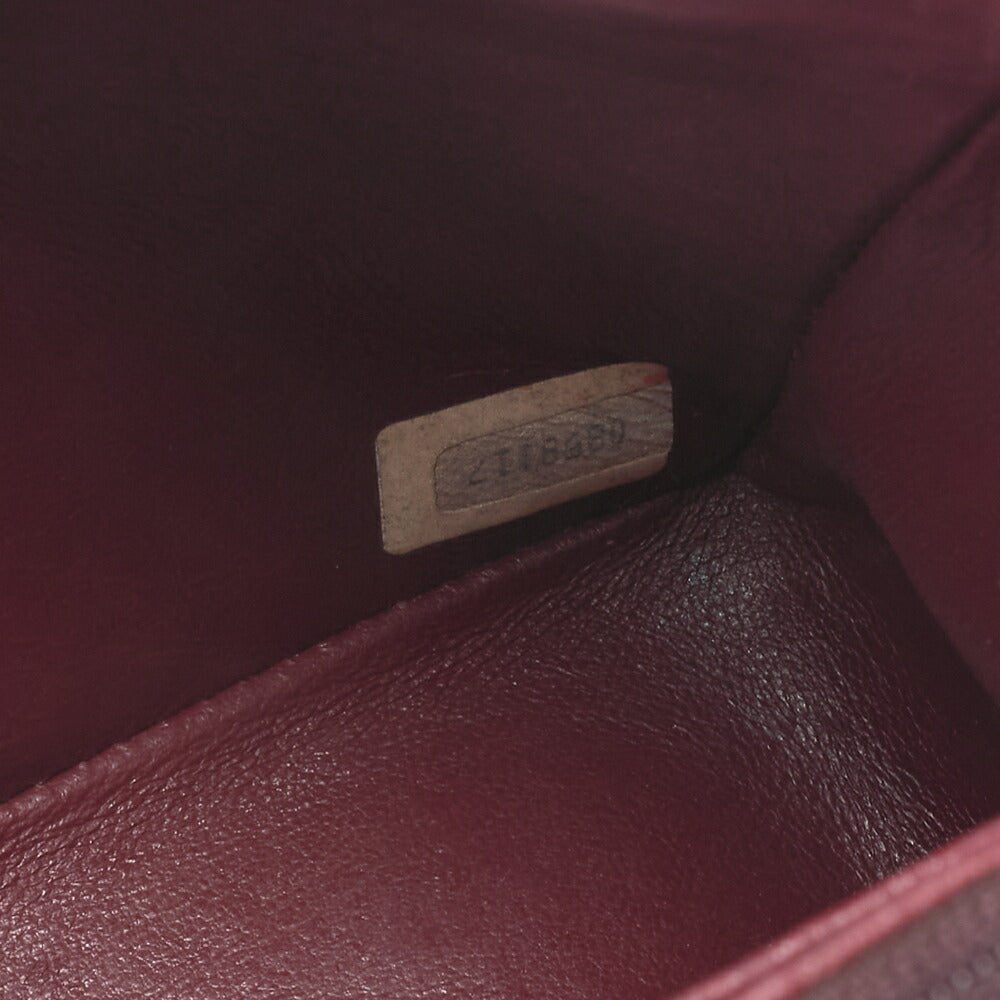 CHANEL Matelassé Double Flap Square Chain Shoulder Bag Lambskin Black Gold-Tone Hardware, Pre-Owned