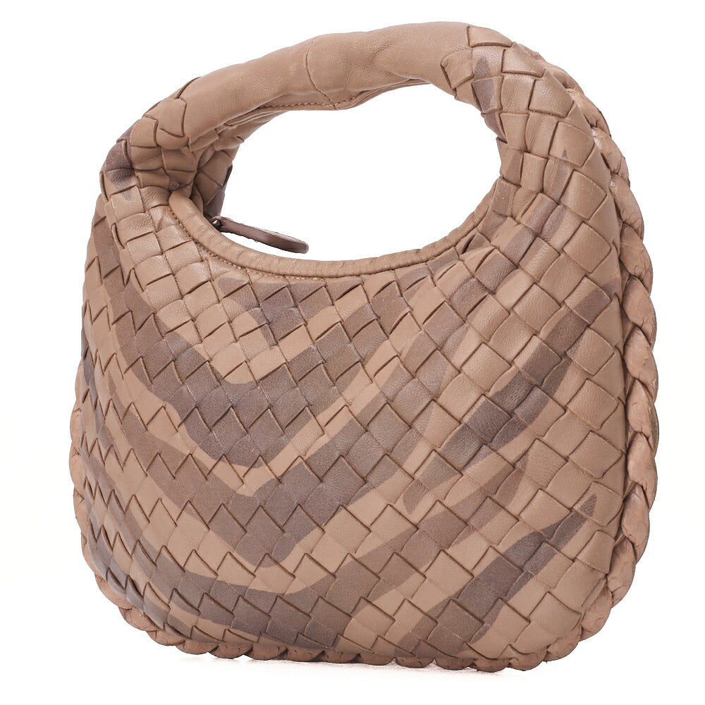 BOTTEGA VENETA Handbag Intrecciato Lambskin Mini Brown Women's Bag
