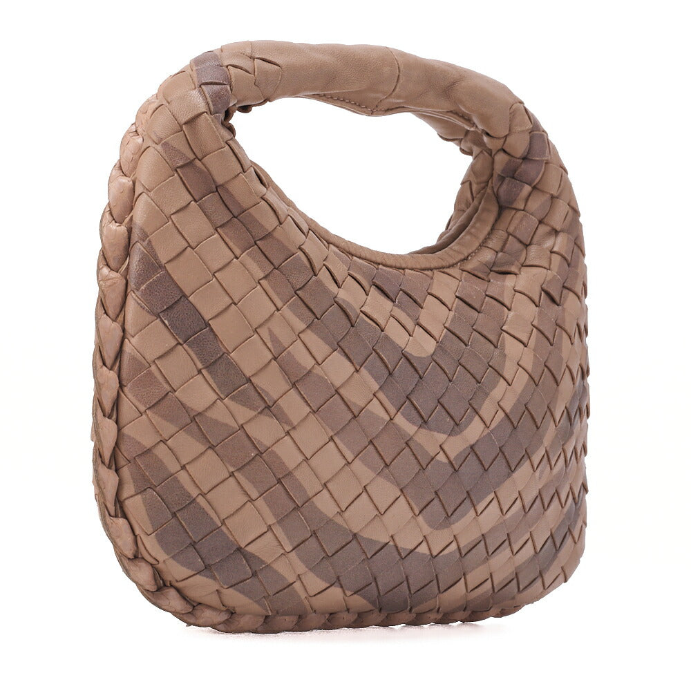 BOTTEGA VENETA Handbag Intrecciato Lambskin Mini Brown Women's Bag