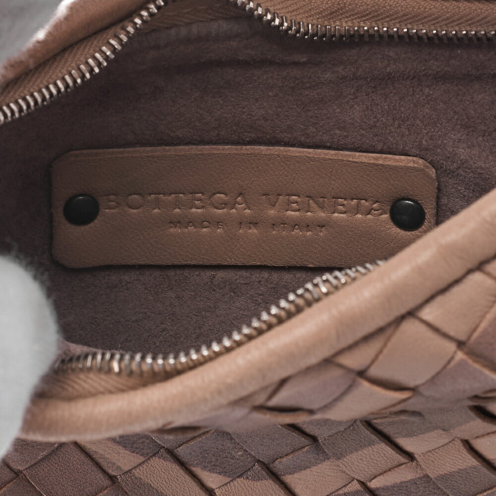 BOTTEGA VENETA Handbag Intrecciato Lambskin Mini Brown Women's Bag