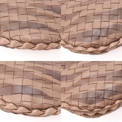 BOTTEGA VENETA Handbag Intrecciato Lambskin Mini Brown Women's Bag