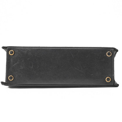CHANEL Chain Shoulder Bag Matelassé 2.55 Turnlock Black Lambskin Gold-Tone Hardware, Pre-Owned