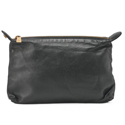 CHANEL Shoulder Bag  Matelassé Caviar Skin Black Coco Mark Turnlock Bicolore Gold-Tone Hardware, Pre-Owned