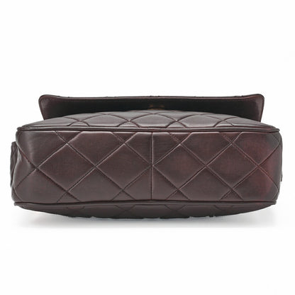 CHANEL One Shoulder Bag Matelassé Coco Mark Fringe Brown Gold-Tone Hardware, Pre-Owned