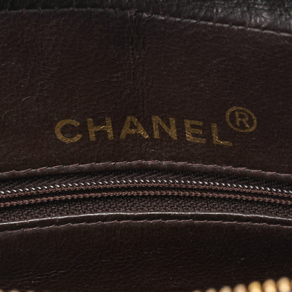 CHANEL One Shoulder Bag Matelassé Coco Mark Fringe Brown Gold-Tone Hardware, Pre-Owned