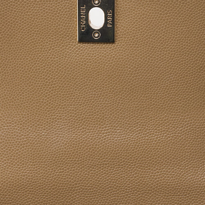 CHANEL Chain Shoulder Bag Matelassé  Coco Handle Mini 2WAY Handbag Caviar Skin Beige Gold-Tone Hardware, Pre-Owned