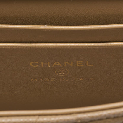CHANEL Chain Shoulder Bag Matelassé  Coco Handle Mini 2WAY Handbag Caviar Skin Beige Gold-Tone Hardware, Pre-Owned