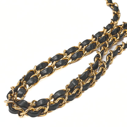 CHANEL Matelassé Diana Flap 25cm Chain Shoulder Lambskin Black Gold-Tone Hardware, Pre-Owned
