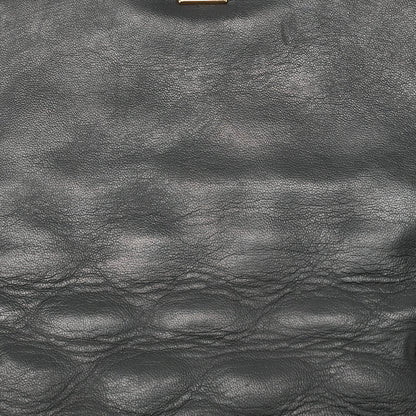 CHANEL Matelassé Diana Flap 25cm Chain Shoulder Lambskin Black Gold-Tone Hardware, Pre-Owned