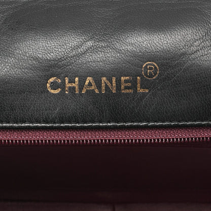 CHANEL Matelassé Diana Flap 25cm Chain Shoulder Lambskin Black Gold-Tone Hardware, Pre-Owned