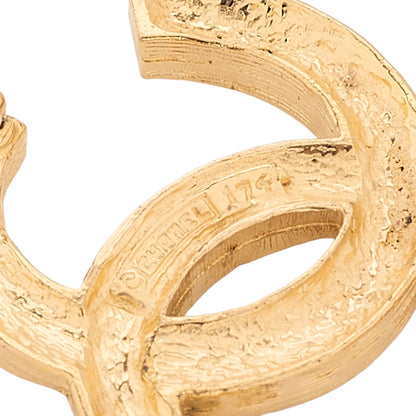 CHANEL Cocomark Rhinestone Brooch GP (Gold Plated)　Gold-Tone Hardware, Pre-Owned]