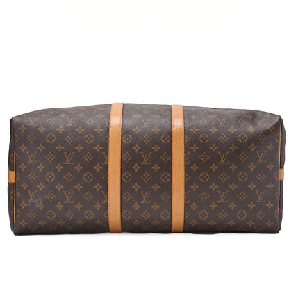 LOUIS VUITTON Louis Vuitton Monogram Keepol bandouliere 55 Boston Bag Brown Gold-Tone Hardware, Pre-Owned
