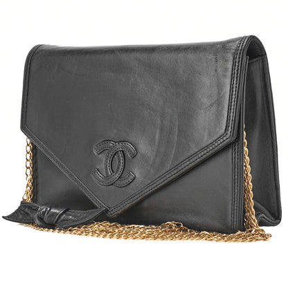 CHANEL Coco Mark V Flap Push Lock 6-Strand Chain Shoulder Black Gold-Tone Hardware, Pre-Owned