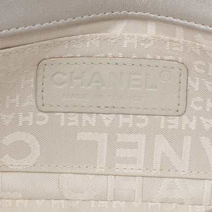 CHANEL Chanel Chocolate Bar Camellia Push Lock Chain Shoulder Lambskin Silver-Tone Hardware, Pre-Owned