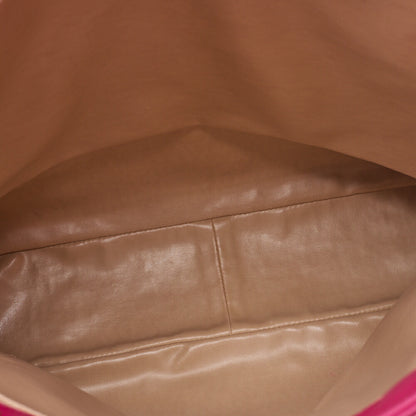 CHANEL Shoulder Bag Matelasse Ball Charm Satin x  Lambskin Pink Large Size Gold-Tone Hardware, Pre-Owned