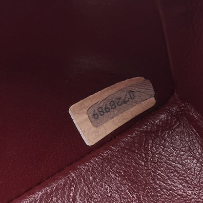 CHANEL Chain Shoulder Bag Matlasse Lambskin Rheinstone Pushlock Black Gold-Tone Hardware, Pre-Owned