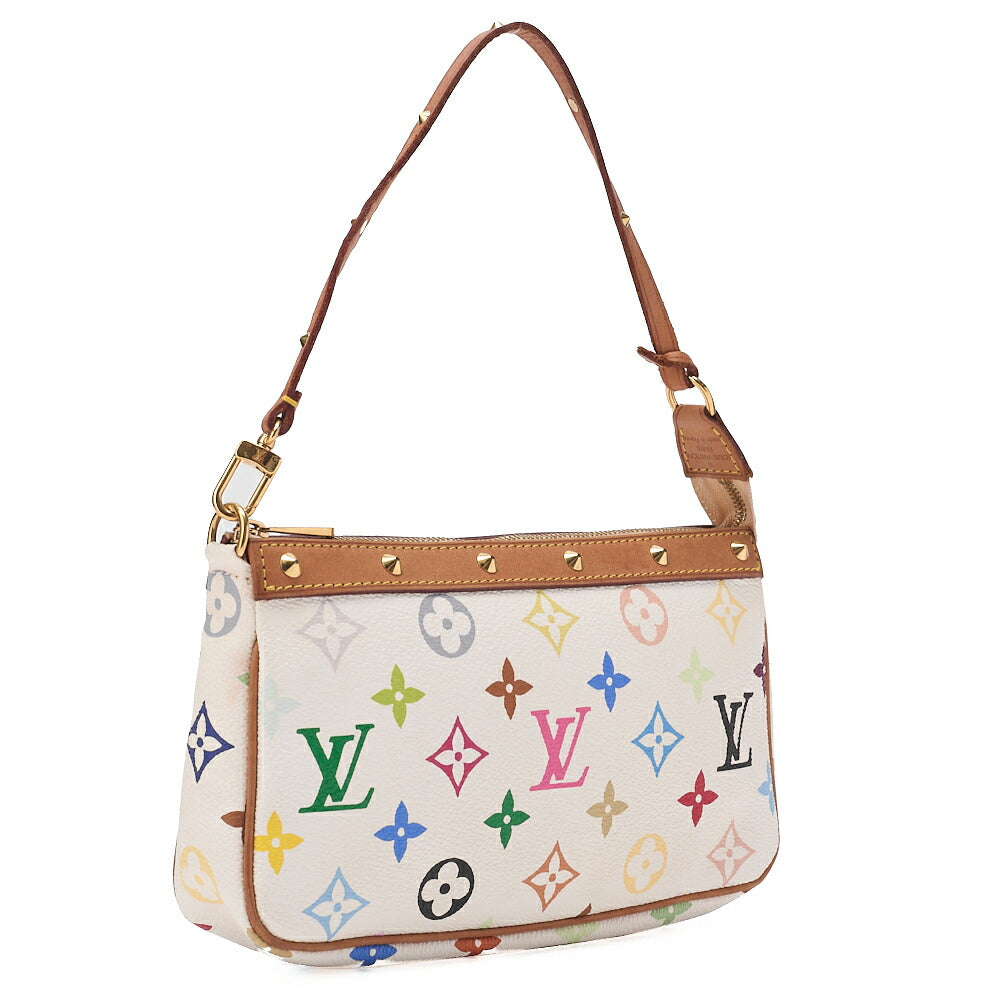 LOUIS VUITTON Louis Vuitton Monogram Multicolor Accessoir One Shoulder M92649 White Gold-Tone Hardware, Pre-Owned