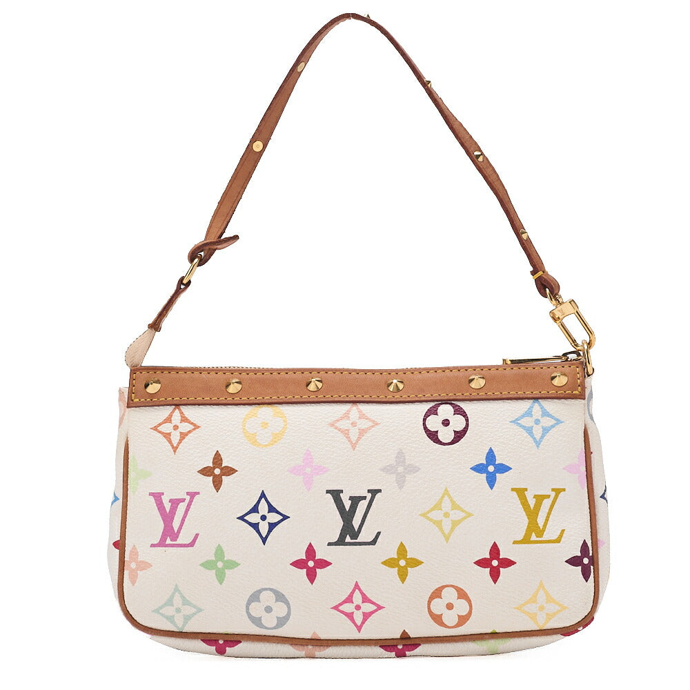 LOUIS VUITTON Louis Vuitton Monogram Multicolor Accessoir One Shoulder M92649 White Gold-Tone Hardware, Pre-Owned