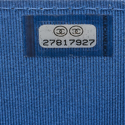 CHANEL Matrasse Chain Wallet Lambskin Navy Gold-Tone Hardware, Pre-Owned