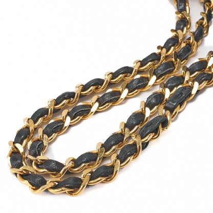 CHANEL Shoulder Bag Matelasse Lambskin Black Gold-Tone Hardware, Pre-Owned