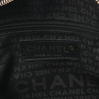 CHANEL Chanel Chocolate Bar Coco Mark Chain Shoulder Lambskin Black Gold-Tone Hardware, Pre-Owned