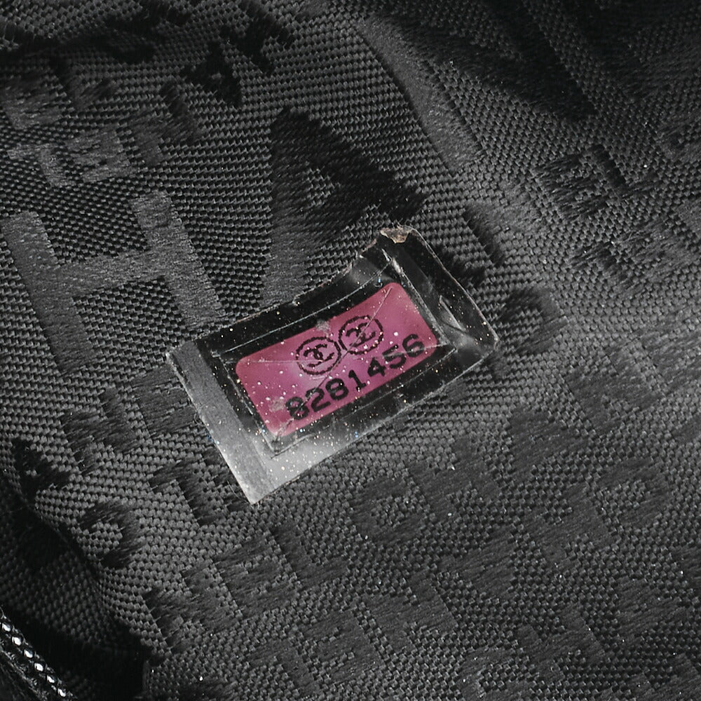 CHANEL Chanel Chocolate Bar Coco Mark Chain Shoulder Lambskin Black Gold-Tone Hardware, Pre-Owned