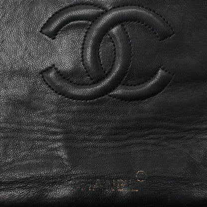 CHANEL Chain Shoulder Bag Mini Matelasse 18cm Lambskin Black Single Flap Turnlock Gold-Tone Hardware, Pre-Owned